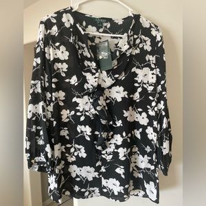 Lauren ruffle blouse M, Women’s